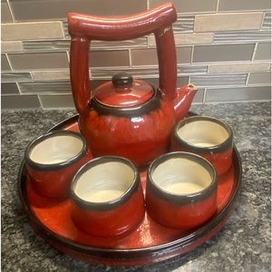 Earthenware, Exclusively for Pier 1, Shanghai Tea Set